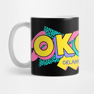 Oklahoma City Retro 90s Logo Mug